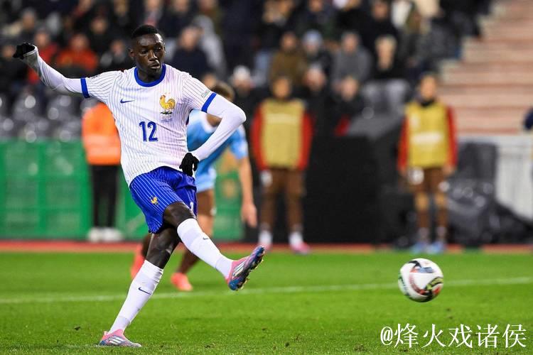 欧国联-穆阿尼双响琼阿梅尼红牌 法国2-1比利时